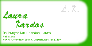 laura kardos business card